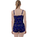 Art Pattern Design Background Graphic Tie Front Two Piece Tankini View2