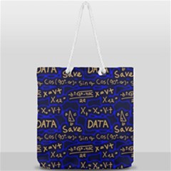 Art Pattern Design Background Graphic Full Print Rope Handle Tote (large) by Ravend