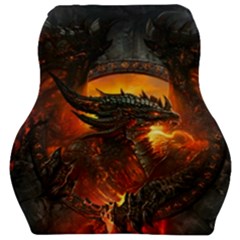 Dragon Art Fire Digital Fantasy Car Seat Velour Cushion  by Celenk