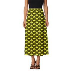 Under My Little Yellow Umbrella Classic Midi Chiffon Skirt by ConteMonfrey