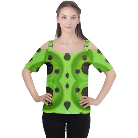Abstract Geometric Modern Pattern Cutout Shoulder Tee by dflcprintsclothing
