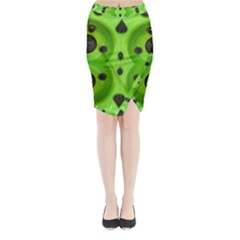 Abstract Geometric Modern Pattern Midi Wrap Pencil Skirt by dflcprintsclothing