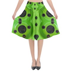 Abstract Geometric Modern Pattern Flared Midi Skirt by dflcprintsclothing