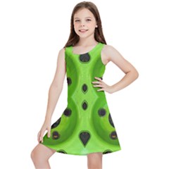 Abstract Geometric Modern Pattern Kids  Lightweight Sleeveless Dress by dflcprintsclothing