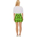 Abstract Geometric Modern Pattern Mini Front Wrap Skirt View4