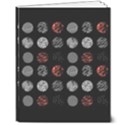 Black And Multicolored Polka Dot Artwork Digital Art 8  x 10  Softcover Notebook View1