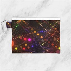 Abstract Light Star Design Laser Light Emitting Diode Canvas Cosmetic Bag (medium) by uniart180623
