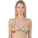 Colorful Flowers Pattern Abstract Patterns Floral Patterns Reversible Tri Bikini Top View3