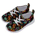 Cartoon Monster Pattern Abstract Background Running Shoes View2