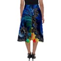 Colorful Digital Art Fractal Design Perfect Length Midi Skirt View2