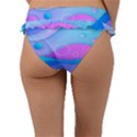 Colorful Blue Purple Wave Frill Bikini Bottoms View2