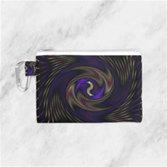 Manadala Twirl Abstract Canvas Cosmetic Bag (small) by uniart180623