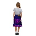 Colorful Abstract Background Creative Digital Art Colorful Geometric Artwork Kids  Ruffle Flared Wrap Midi Skirt View4