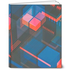 Minimalist Abstract Shaping Abstract Digital Art Minimalism 8  X 10  Softcover Notebook by uniart180623