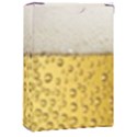 Texture Pattern Macro Glass Of Beer Foam White Yellow Art Playing Cards Single Design (Rectangle) with Custom Box View1