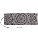 Mandala Circles Drawing Pattern Roll Up Canvas Pencil Holder (M) View1