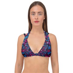 Grafitti Graffiti Abstract Artwork Digital Double Strap Halter Bikini Top by uniart180623