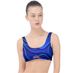 Spiral Shape Blue Abstract The Little Details Bikini Top by uniart180623