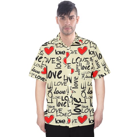 Love Abstract Background Textures Creative Grunge Men s Hawaii Shirt by uniart180623