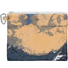 Waves Aesthetic Ocean Retro Sea Vintage Canvas Cosmetic Bag (xxxl) by uniart180623