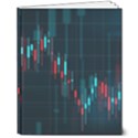Flag Patterns On Forex Charts 8  x 10  Hardcover Notebook View1