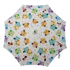 Owl Bird Hook Handle Umbrellas (small) by uniart180623