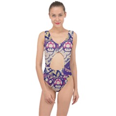 Retro Cartoon Titty Parody Center Cut Out Swimsuit by uniart180623