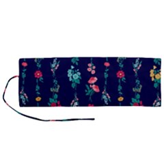 Flowers Pattern Bouquets Colorful Roll Up Canvas Pencil Holder (m) by uniart180623