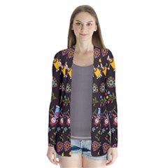 Cartoon Texture Drape Collar Cardigan by uniart180623