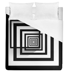 Squares Concept Design Raining Duvet Cover (queen Size) by uniart180623