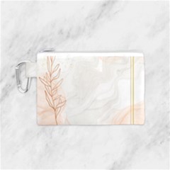 Leaves Marble Frame Background Canvas Cosmetic Bag (small) by uniart180623