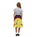 High Speed Waterdrop Drops Water Kids  Ruffle Flared Wrap Midi Skirt View4