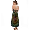 Circuit Hexagonal Geometric Pattern Background Pattern Halter Tie Back Dress  View2