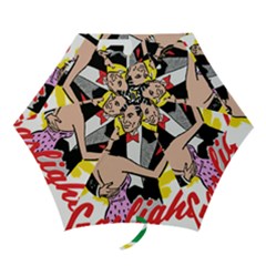 G Is For Gaslight Funny Dance1-01 Mini Folding Umbrellas by shoopshirt