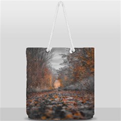 Breathe In Nature Background Full Print Rope Handle Tote (large) by artworkshop