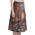 Breathe In Nature Background A-Line Full Circle Midi Skirt With Pocket View3