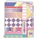 Abstract Shapes Colors Gradient 8  x 10  Softcover Notebook View2