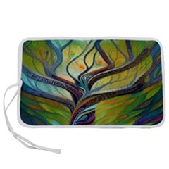 Tree Magical Colorful Abstract Metaphysical Pen Storage Case (s) by Simbadda