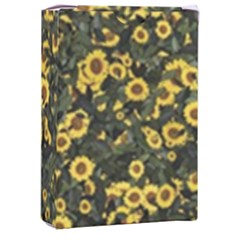 Sunflowers Yellow Flowers Flowers Digital Drawing Playing Cards Single Design (rectangle) With Custom Box by Simbadda