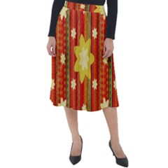 Wallpaper Decor Backdrop Design Art Scrapbooking Classic Velour Midi Skirt  by Simbadda