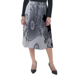 Apple Males Almond Bread Abstract Mathematics Classic Velour Midi Skirt  by Simbadda