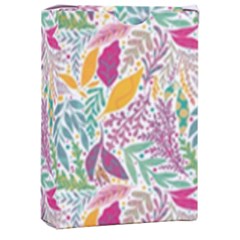 Leaves Colorful Leaves Seamless Design Leaf Playing Cards Single Design (rectangle) With Custom Box by Simbadda