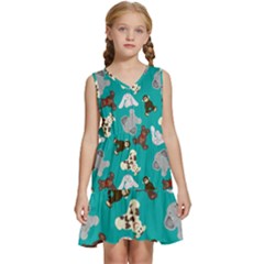 Plush Toys Stuffed Toys Stuffed Animals Kids  Sleeveless Tiered Mini Dress by Simbadda
