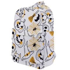 Funny Hand Drawn Halloween Pattern Classic Backpack by Simbadda