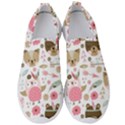 Pink Animals Pattern Men s Slip On Sneakers View1