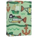 Seamless Pattern Fishes Pirates Cartoon Playing Cards Single Design (Rectangle) with Custom Box View1