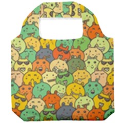 Seamless Pattern With Doodle Bunny Foldable Grocery Recycle Bag by Simbadda