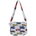 Cars Pattern Saddle Handbag View3