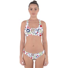 Animals Pattern Cross Back Hipster Bikini Set by Simbadda