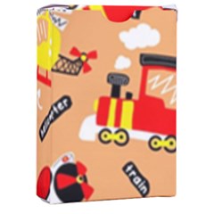 Seamless Pattern Cartoon With Transportation Vehicles Playing Cards Single Design (rectangle) With Custom Box by Simbadda